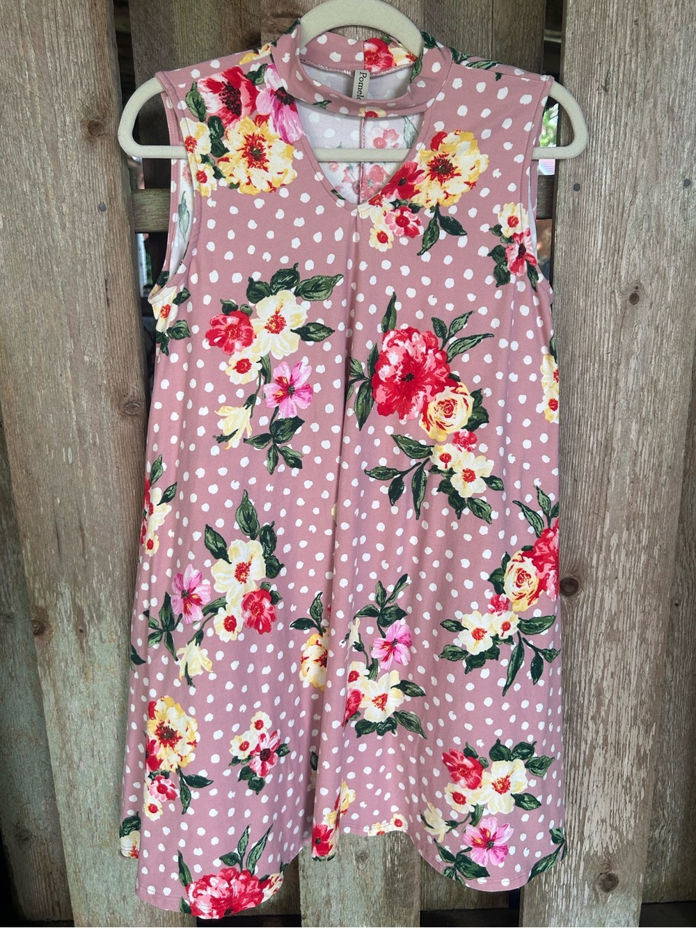 Floral and pink dress